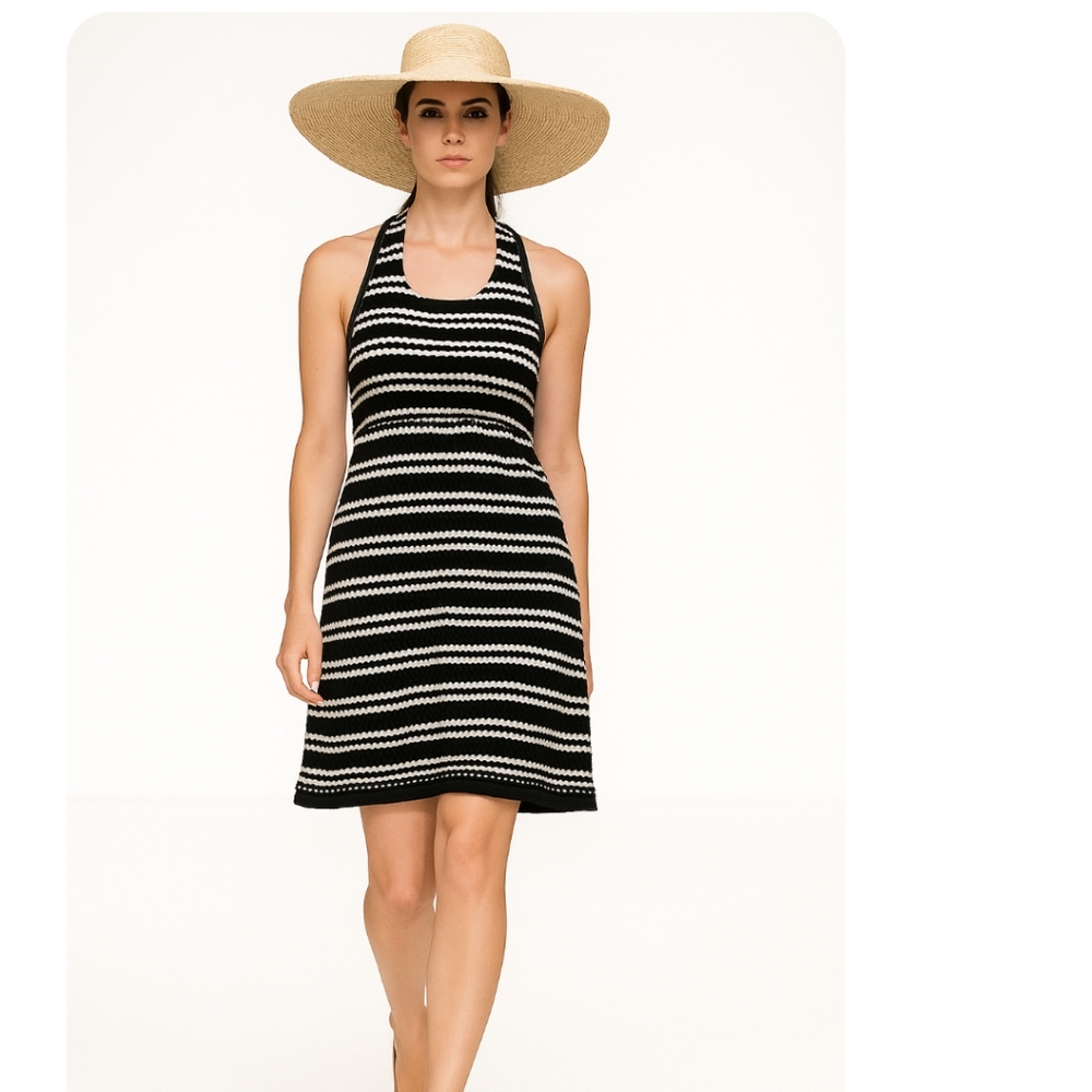 Eight Sixty Black and White Striped Dress Size XS